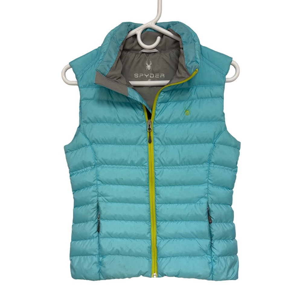 Spyder Light Blue Puffer Ski Vest Women’s Small